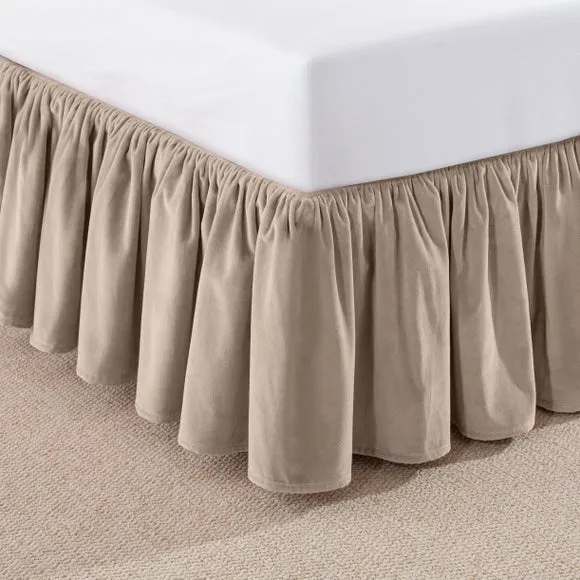 Clara Cotton Velvet Frilled Valance 2