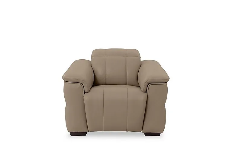 Inca NC Leather Power Recliner Chair with Power Headrest - Barley