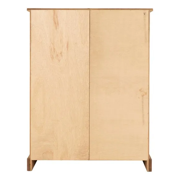 Corona Single 4 Drawer Wardrobe, Pine 4