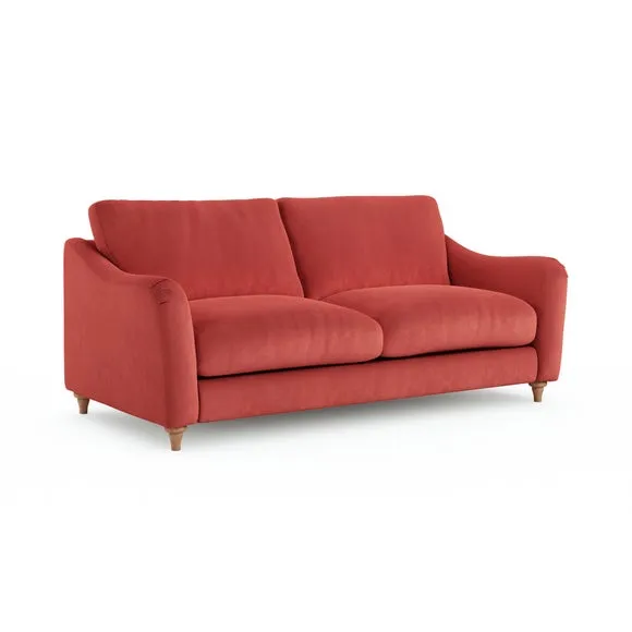 Hattie Matte Plush Velvet 3 Seater Sofa 6