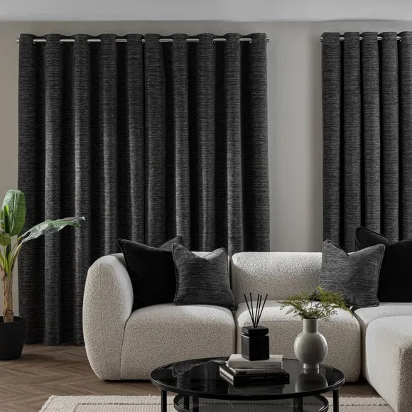 Hemmingway Chenille Eyelet Curtains 4