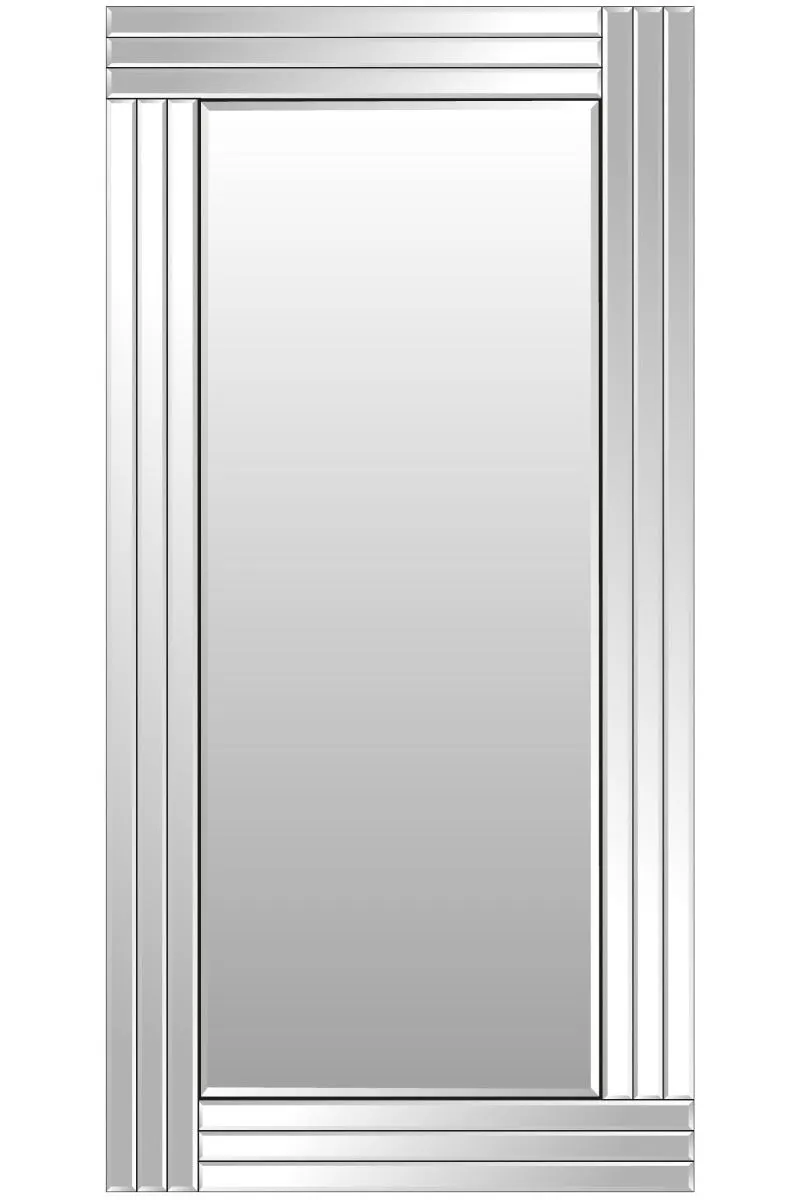 MirrorOutlet Oakley All Glass Triple Edge Bevelled Full Length Mirror 174 x 85 CM in Silver 5
