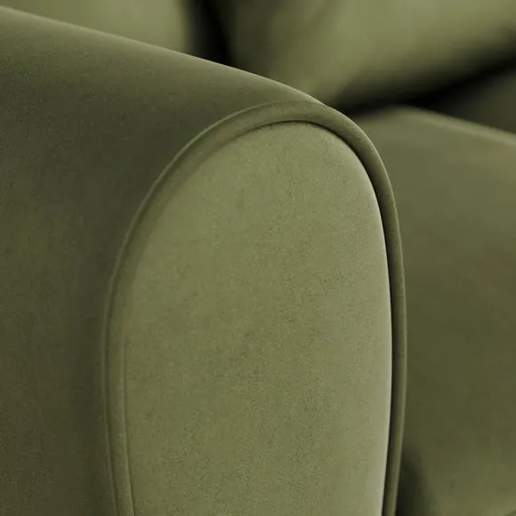 Blake Curved Arm Opulent Velvet 2 Seater Sofa 5