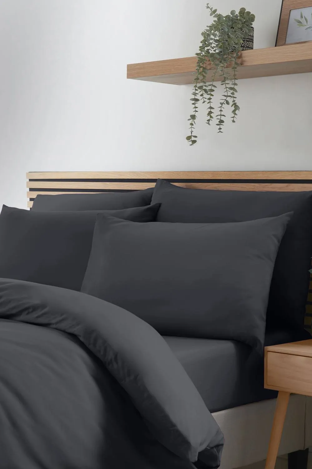 Catherine Lansfield So Soft Non Iron Duvet Cover Set in Black 3