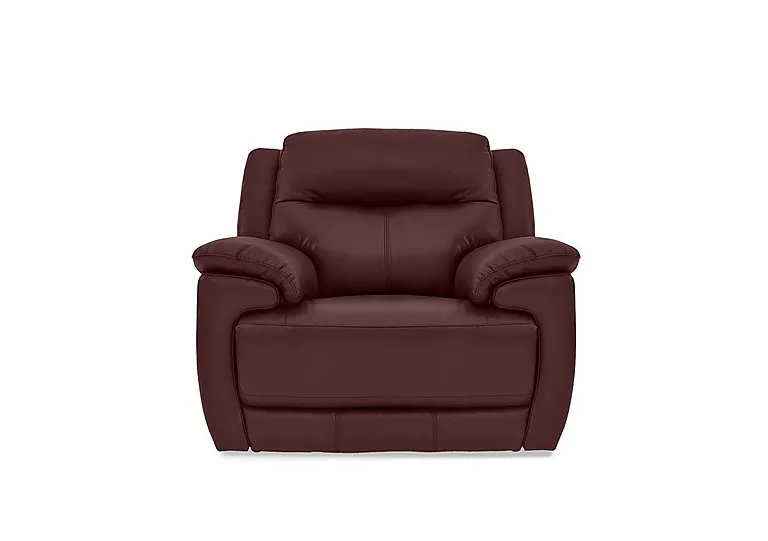 Touch Leather Armchair - BV Deep Red