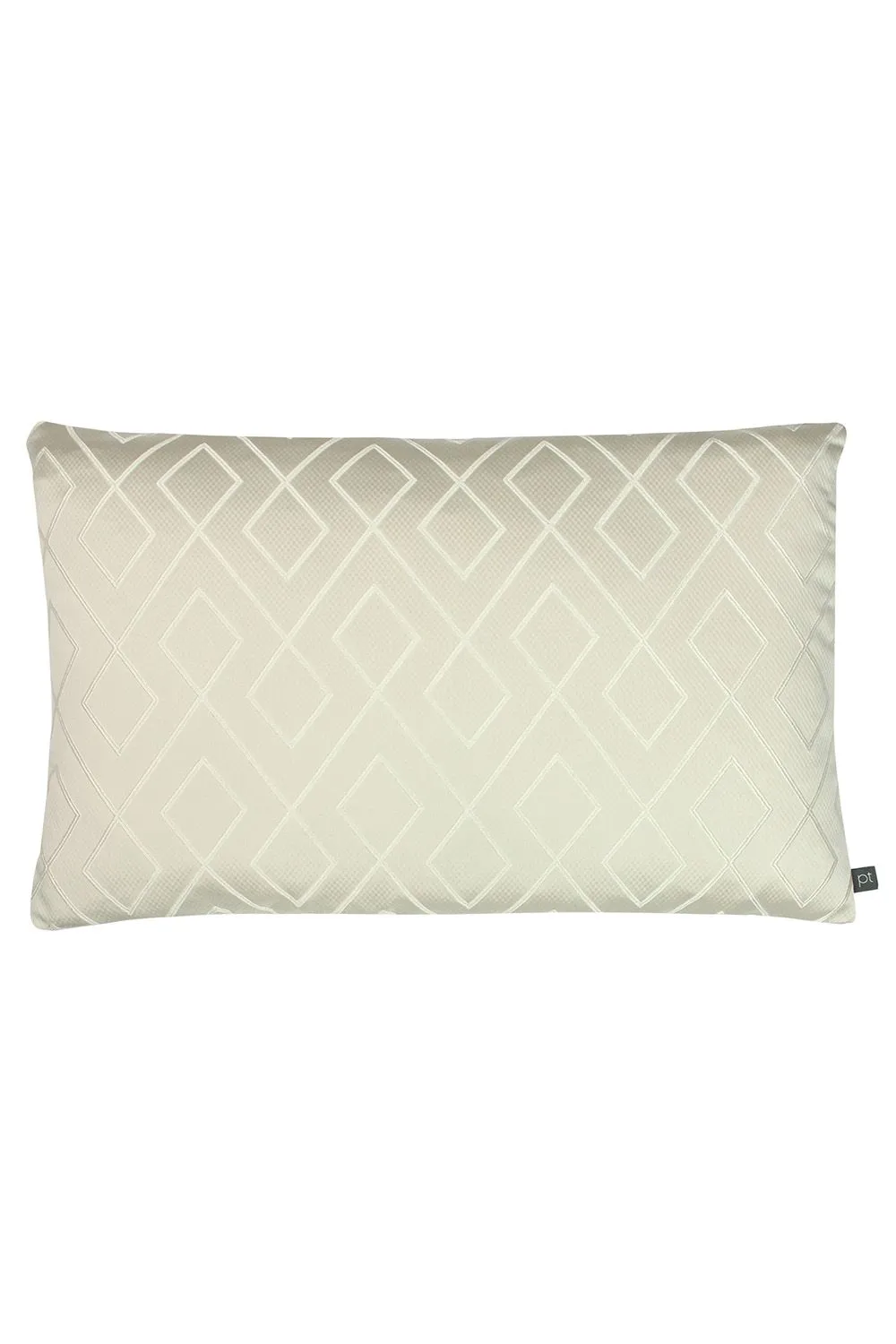 Prestigious Textiles Pivot Geometric Jacquard Cushion in Natural