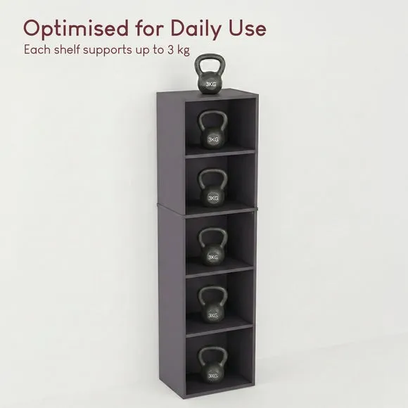 Oxford 5 Tier Cube Bookcase 6