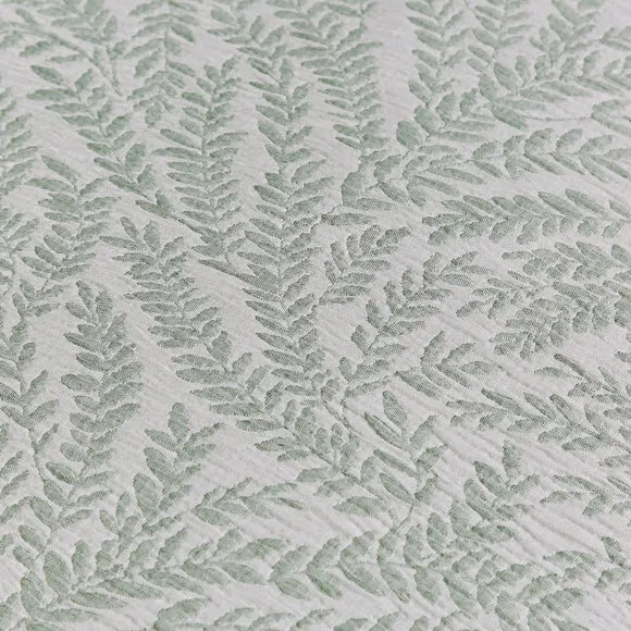Ava Woven Leaf Duvet Cover & Pillowcase Set 3