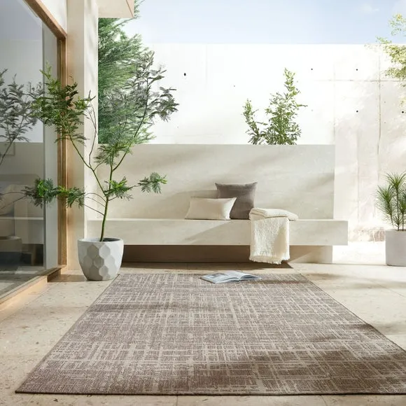 Abstract Indoor Outdoor Textured Rug 1