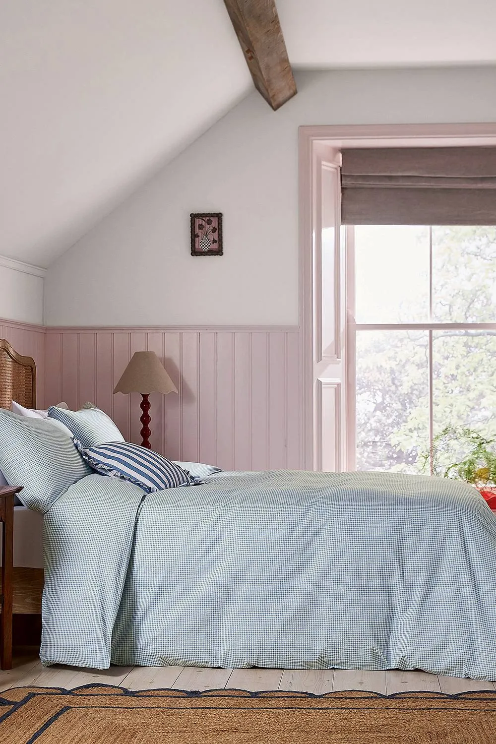 Helena Springfield 'Gingham' Cotton Duvet Cover Set in Blue