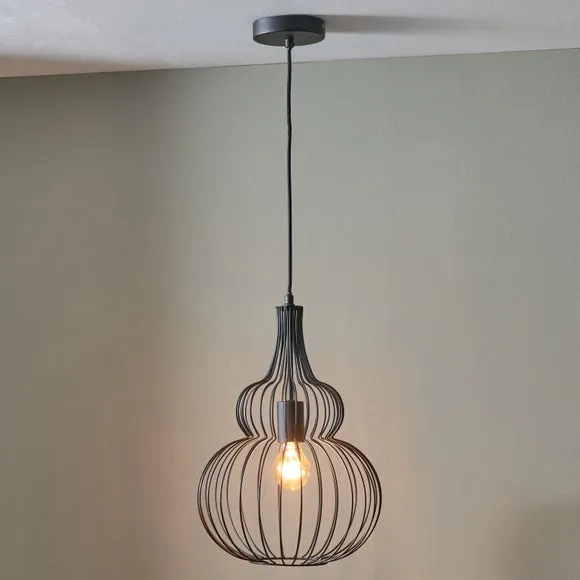 Dania Metal Shaped Wire Pendant Light 1