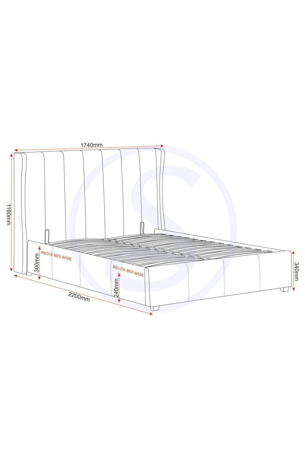 Seconique Amelia Plus 5' King Storage Bed in Dark Green 6