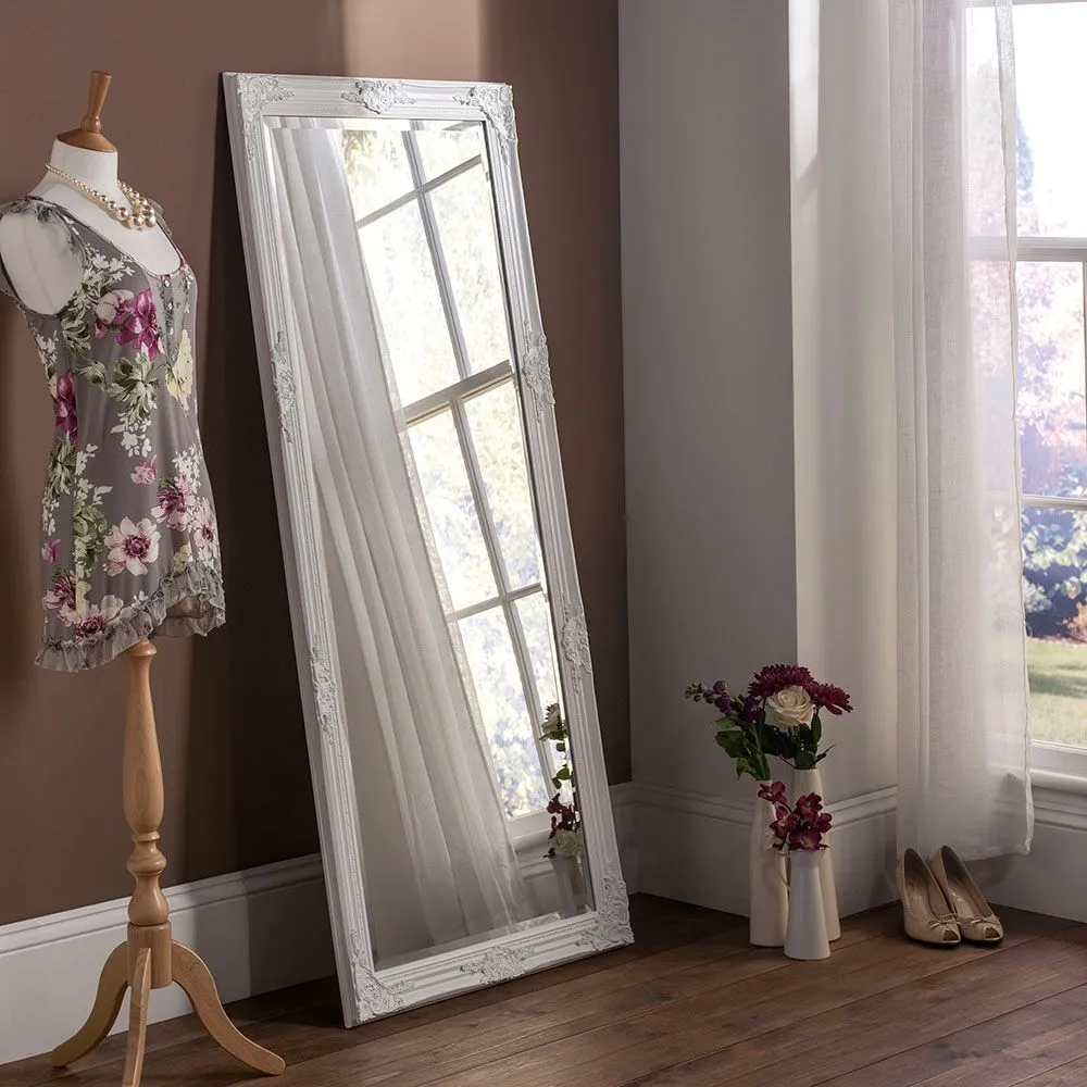 Yearn Mirrors Decorative White full length Mirror 74x163cm 2