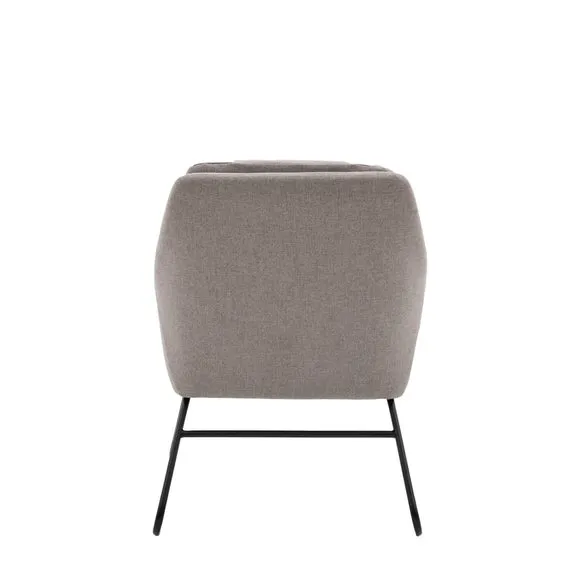 Floris Metal Frame Fabric Accent Chair 6