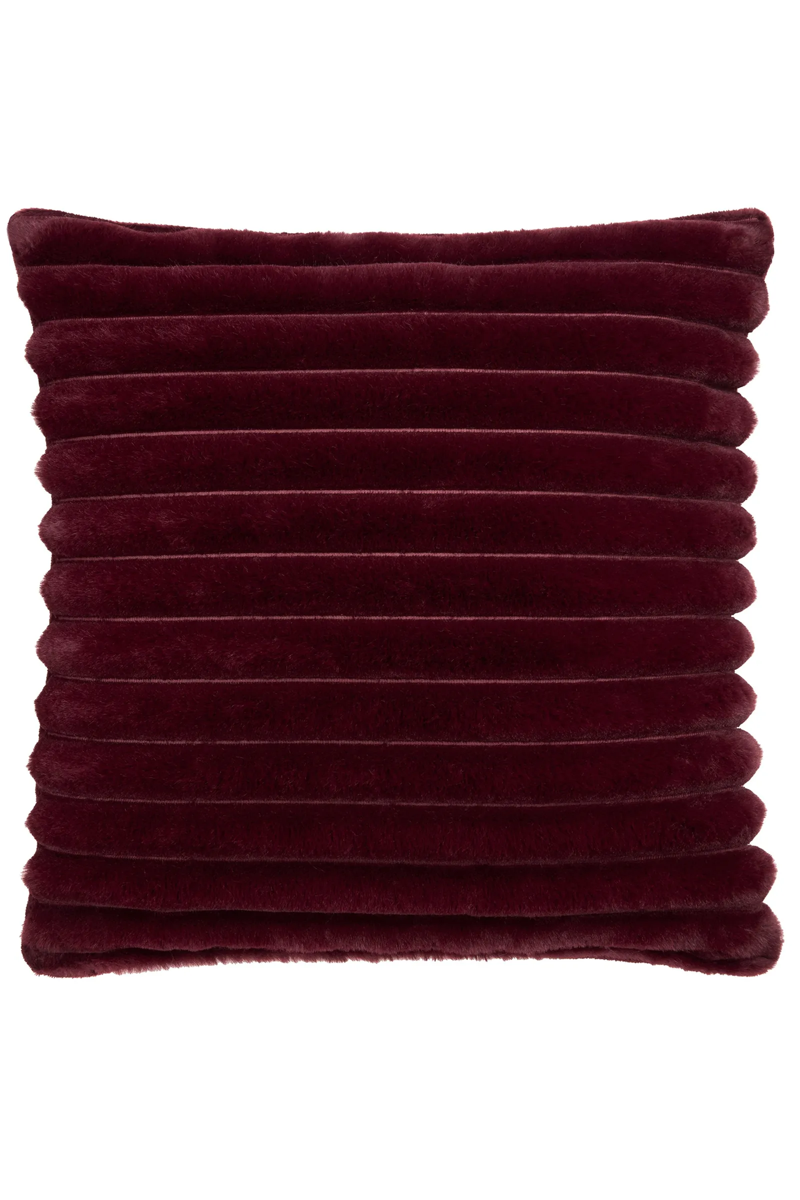 Appletree 'Morritz' Faux Fur Filled Cushion in Burgundy 2
