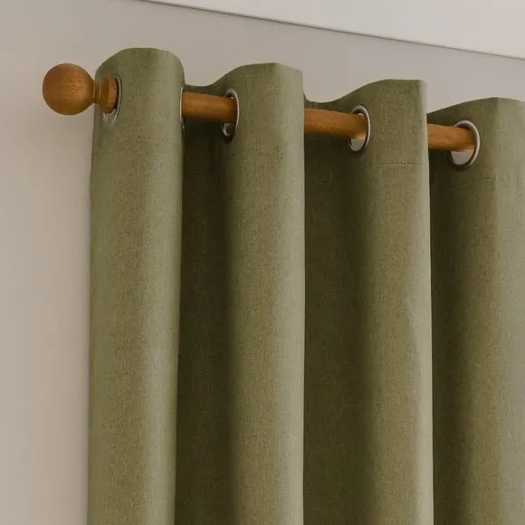Luna Brushed Eyelet Curtains (Blackout Available) 1