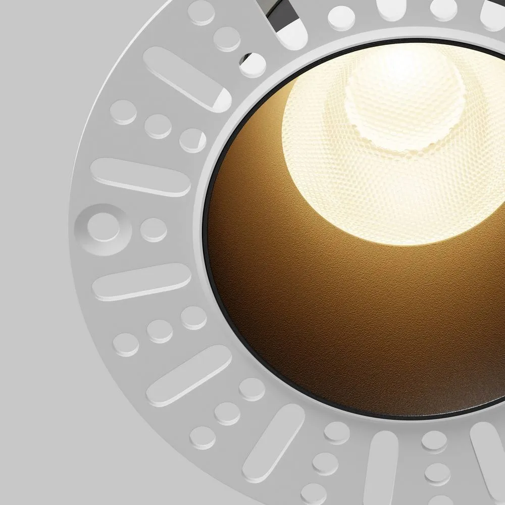 Netlighting Dip LED Recessed Wall Lamp Black 3000K 2