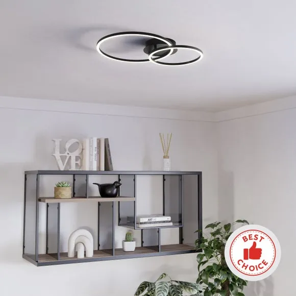 EGLO Palmaves 2 Light LED Flush Ceiling Light