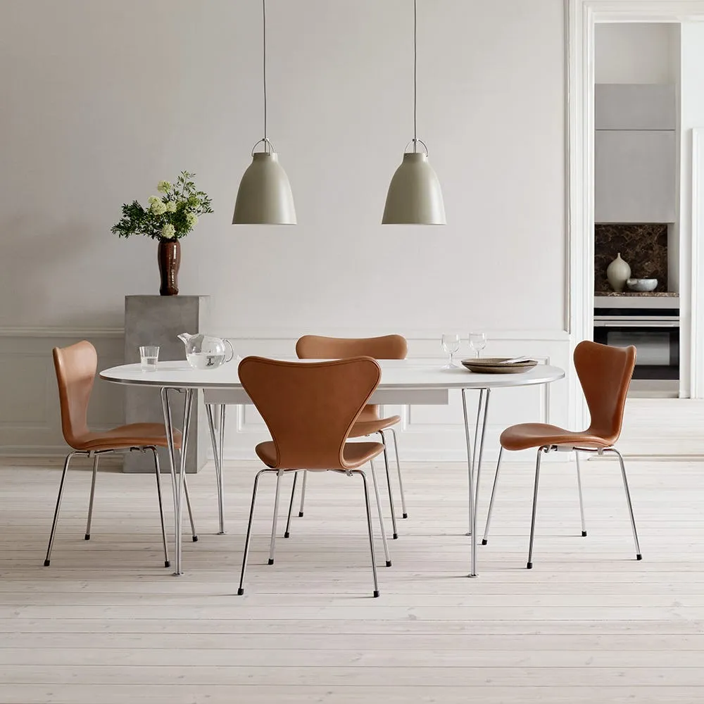 Fritz Hansen Series 7 Chair Upholstered Velvet Autumn Red 4
