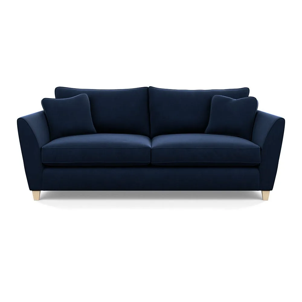 Heal's Torino 4 Seater Sofa Smart Velvet Dusk Natural Feet 1