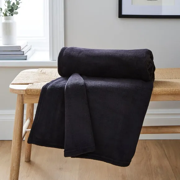 Soft Fleece Recycled Throw Blanket, 130cm x 170cm 1