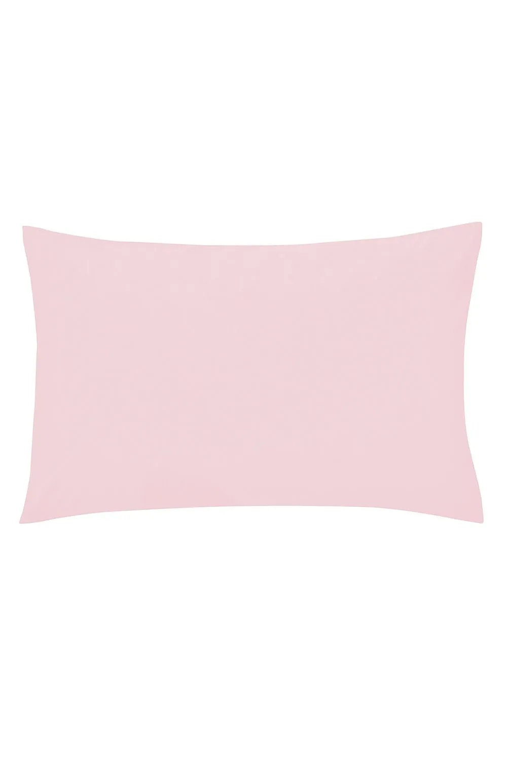 Helena Springfield 'Plain Dye Large' Polycotton Standard Pillowcase in Baby Pink