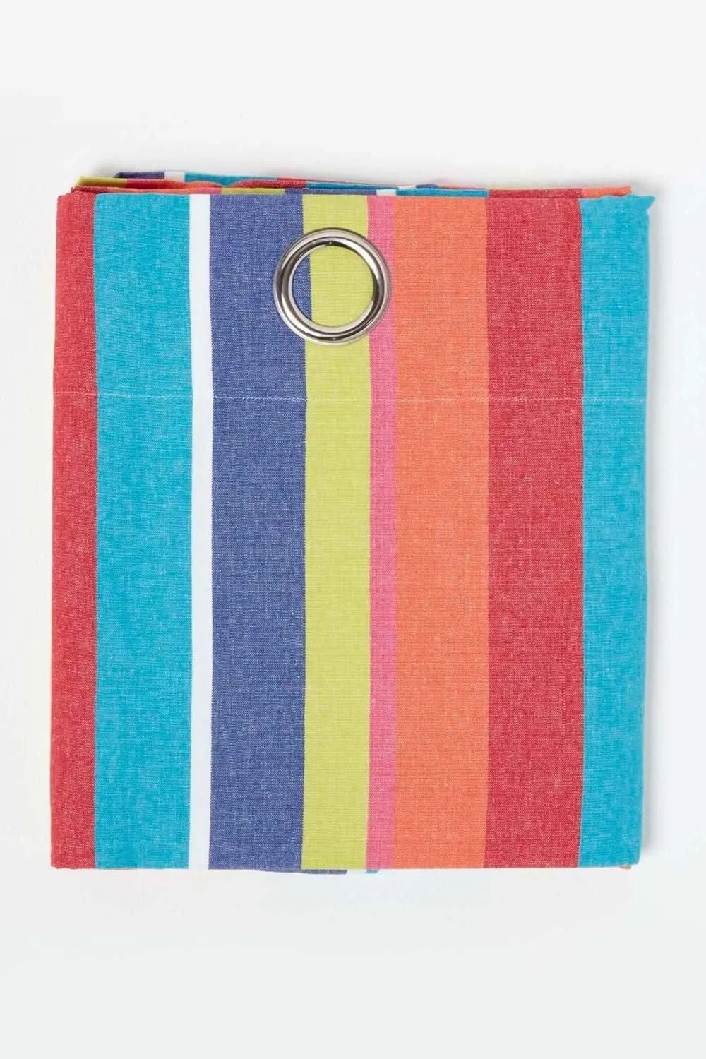 Homescapes Multi Stripes Ready Made Eyelet Curtain Pair 3