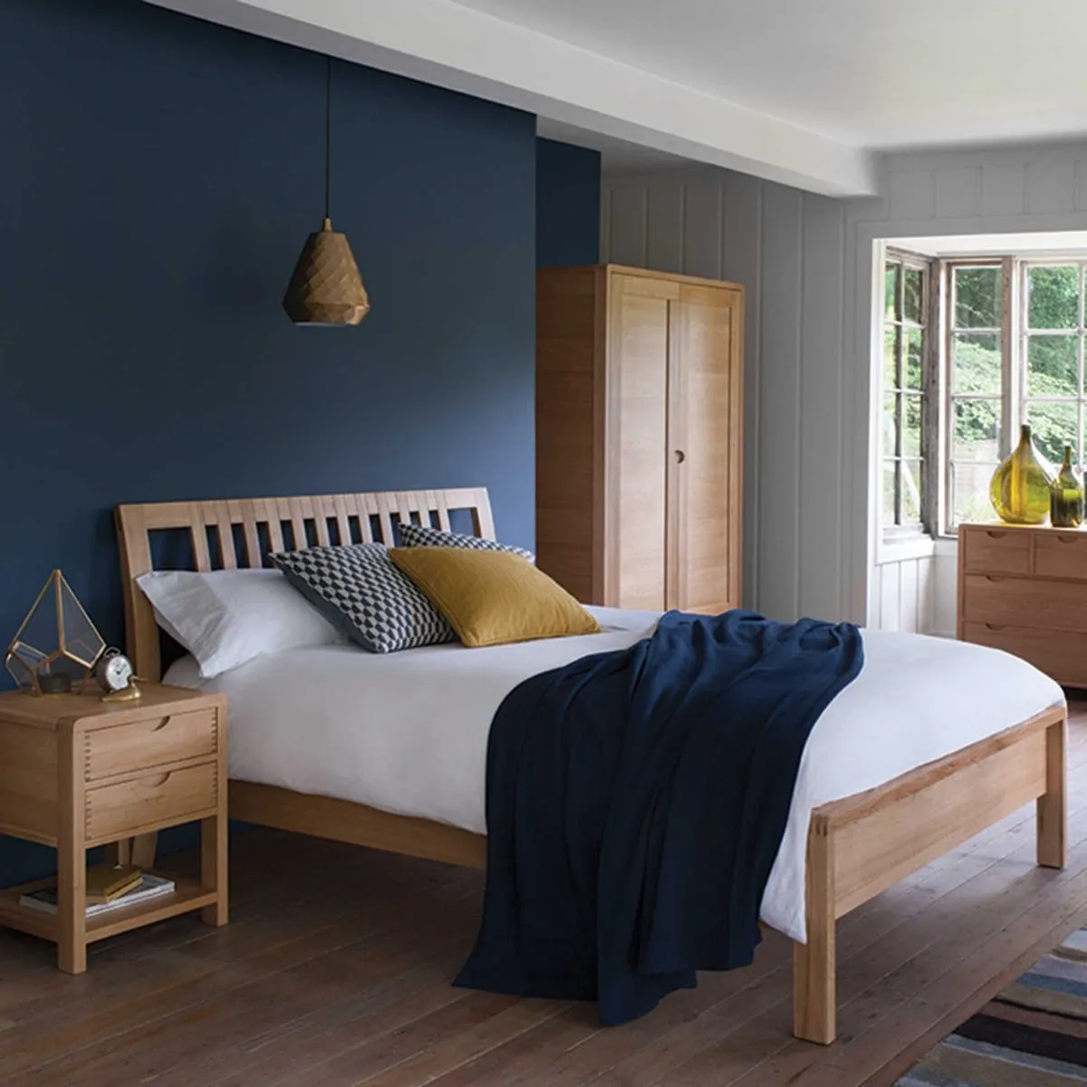 Ercol Bosco 2 Door Wardrobe, Brown Oak | Barker & Stonehouse 3