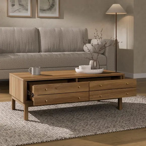 Edgar Coffee Table, Oak Effect 2