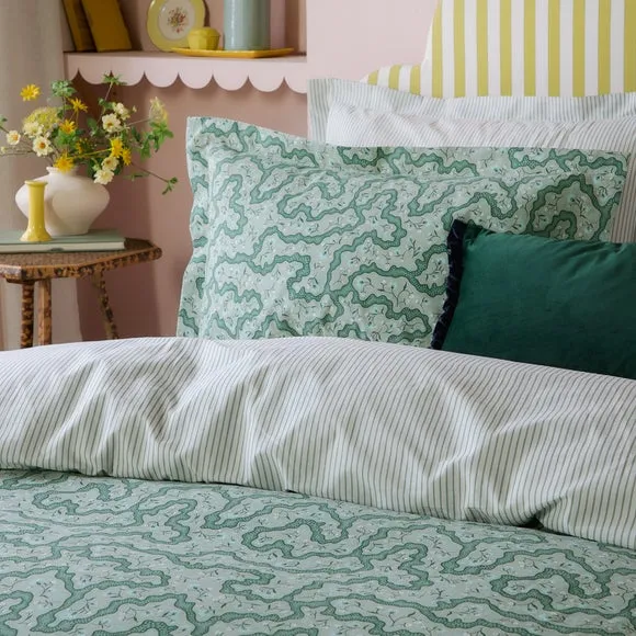 Wylder Nature Brianna 100% Cotton Duvet Cover and Pillowcase Set 2