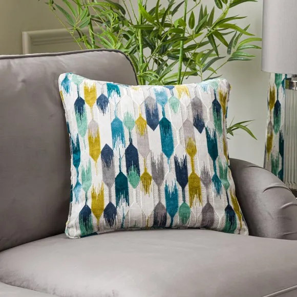 Kelso Cut Velvet Cushion 1