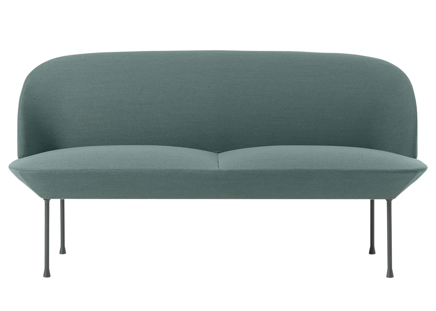 Muuto Oslo 2 Seater Sofa Steelcut Trio 966 Turquoise 1