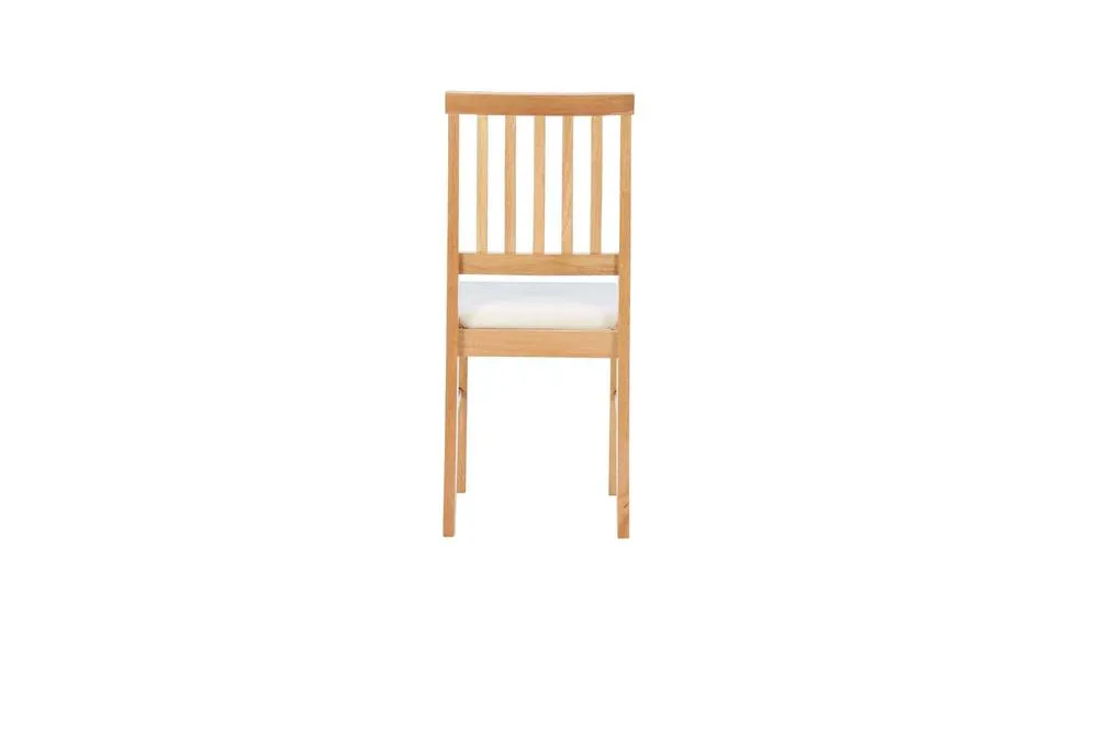Birlea Pair of Solid Wood chairs in Oak finish in Brown 4