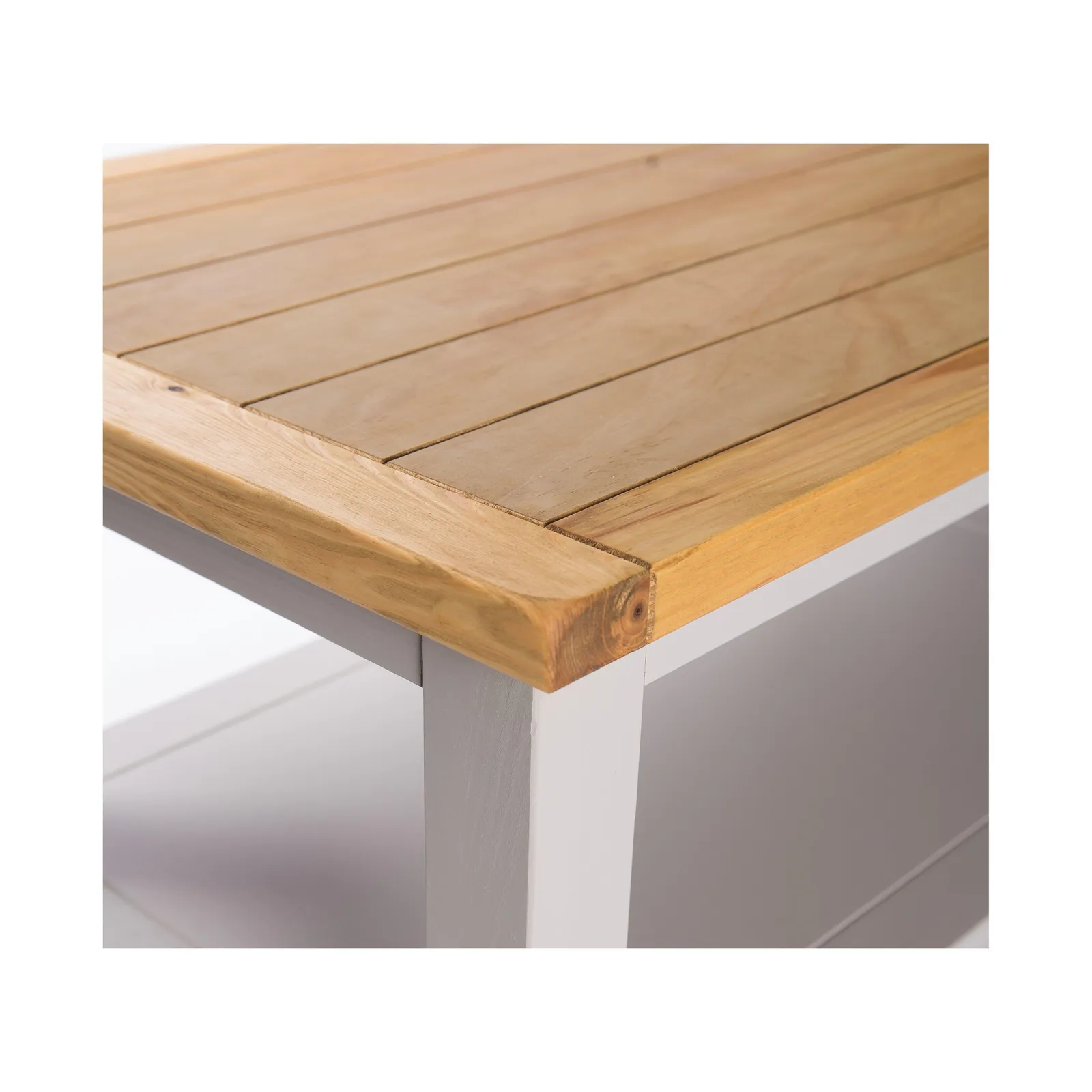 Cabinet Bits Coffee Table with Shelf - H45 W100 D60cm in Light Grey 4