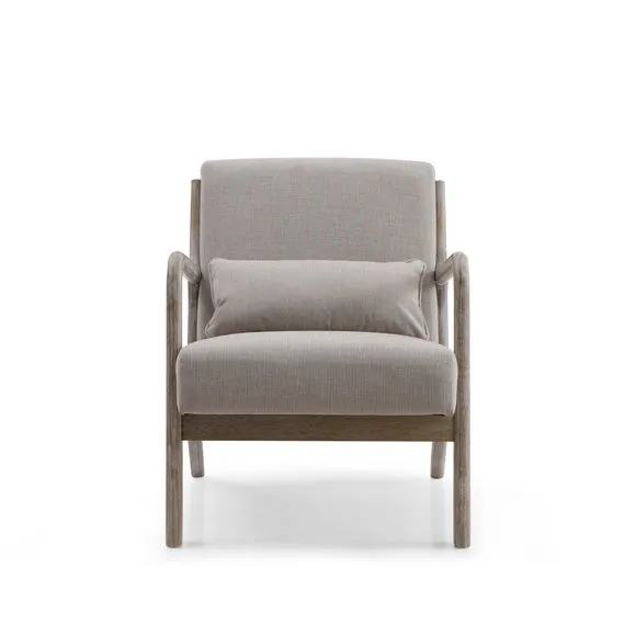 Khali Oatmeal Linen Occasional Chair 4