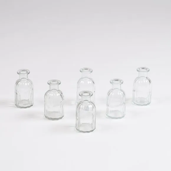 Set of 6 Glass Bud Vases 3