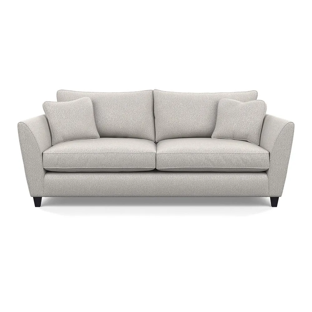Heal's Torino 4 Seater Sofa Chunky Boucle Ecru Black Feet 1