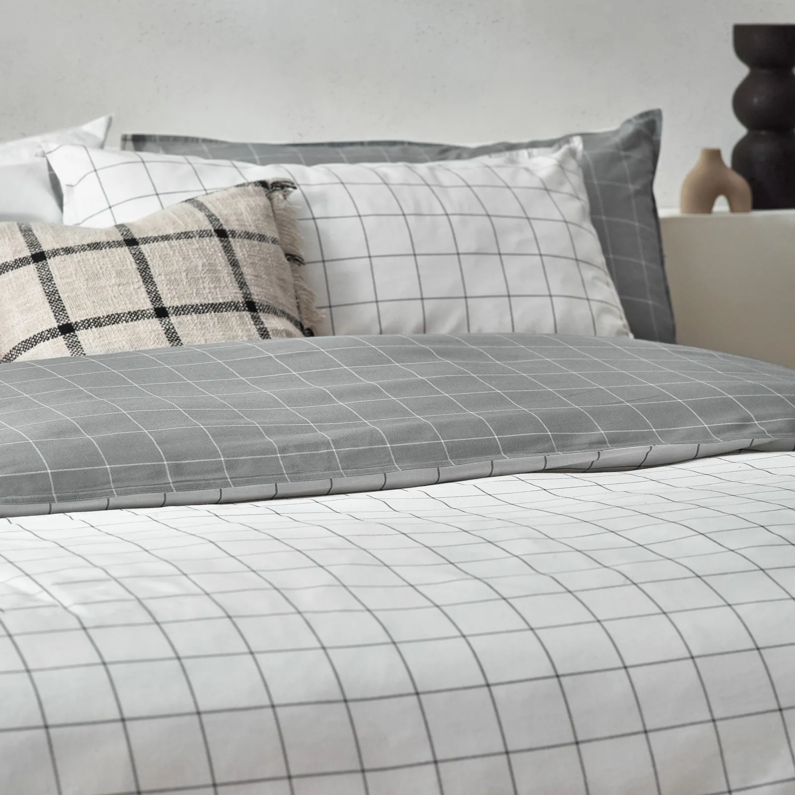 Yard Howarth Check Reversible Duvet Cover Set 3