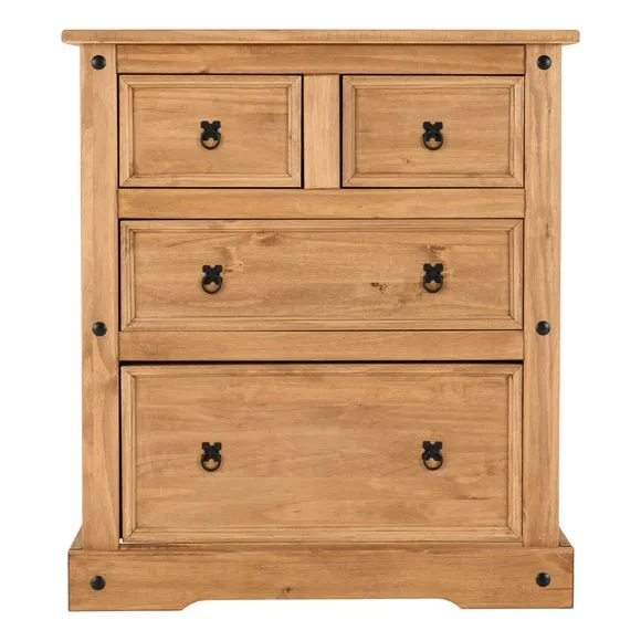 Corona 4 Drawer Chest, Pine 3