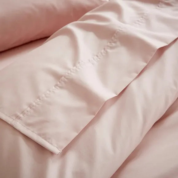 Dorma Crisp & Fresh 400 Thread Count Egyptian Cotton Percale Flat Sheet 1