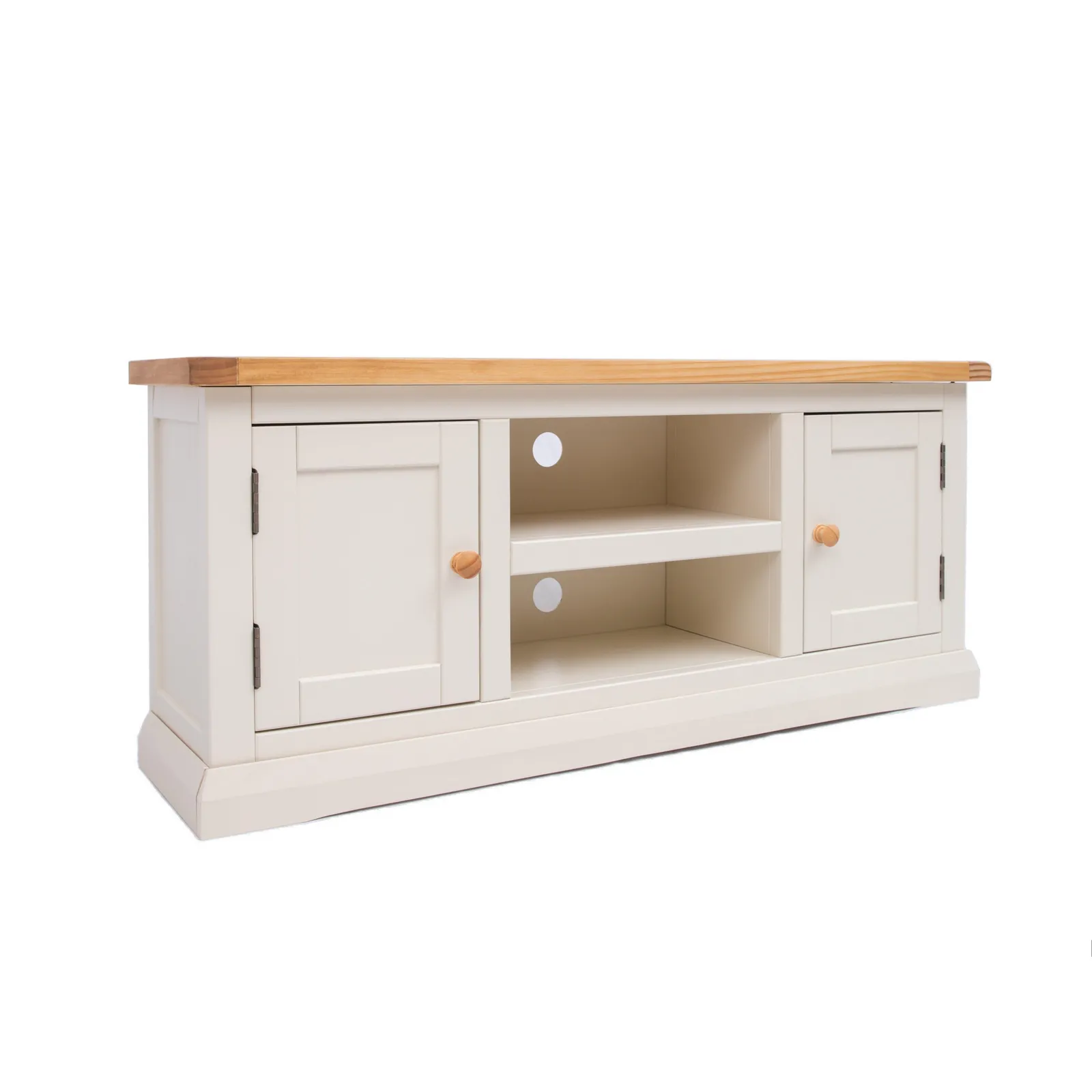 Cabinet Bits Castelli Off-White 2 Door TV Cabinet Wood Knob 2
