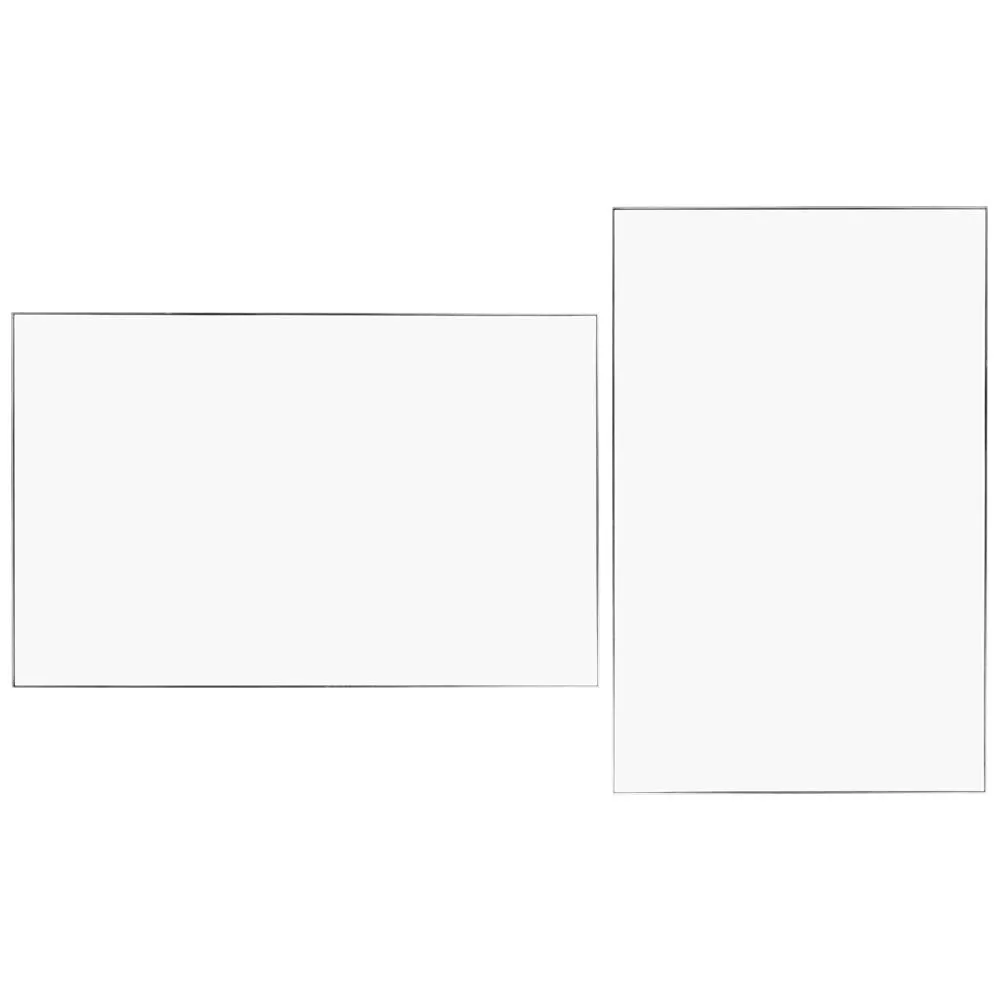Heal's Fine Edge Mirror Rectangle 110x70cm Silver 1