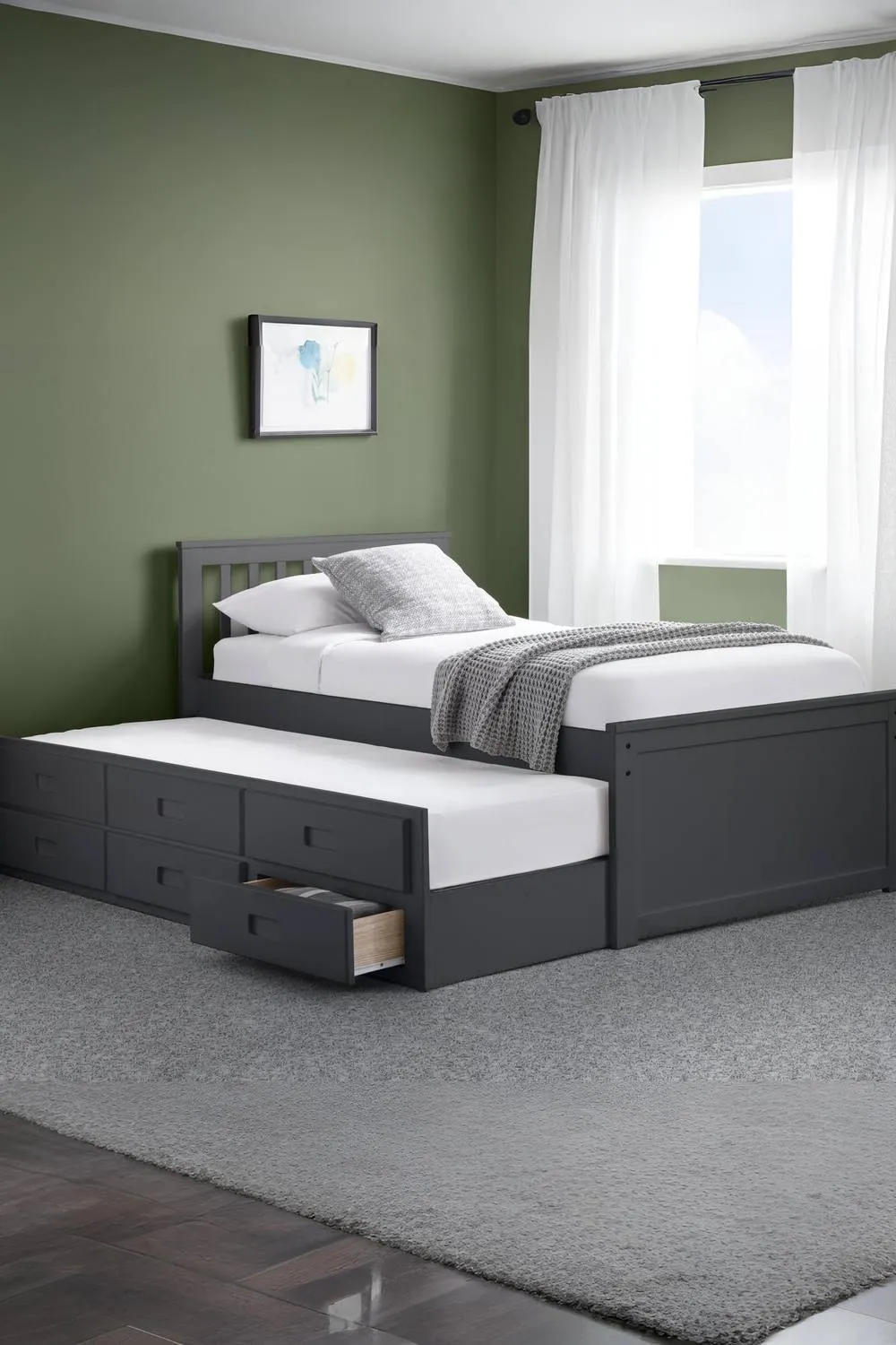 Julian Bowen Maisie Bed with Underbed & Storage Drawers in Black 2