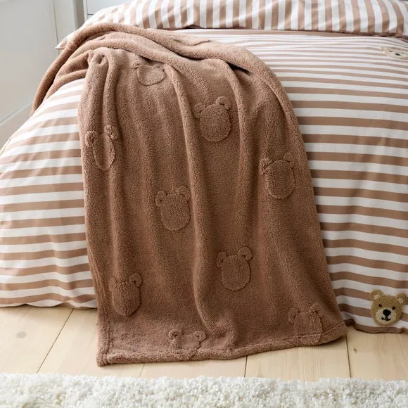 Teddy Bear Fleece Blanket 120cm x 150cm