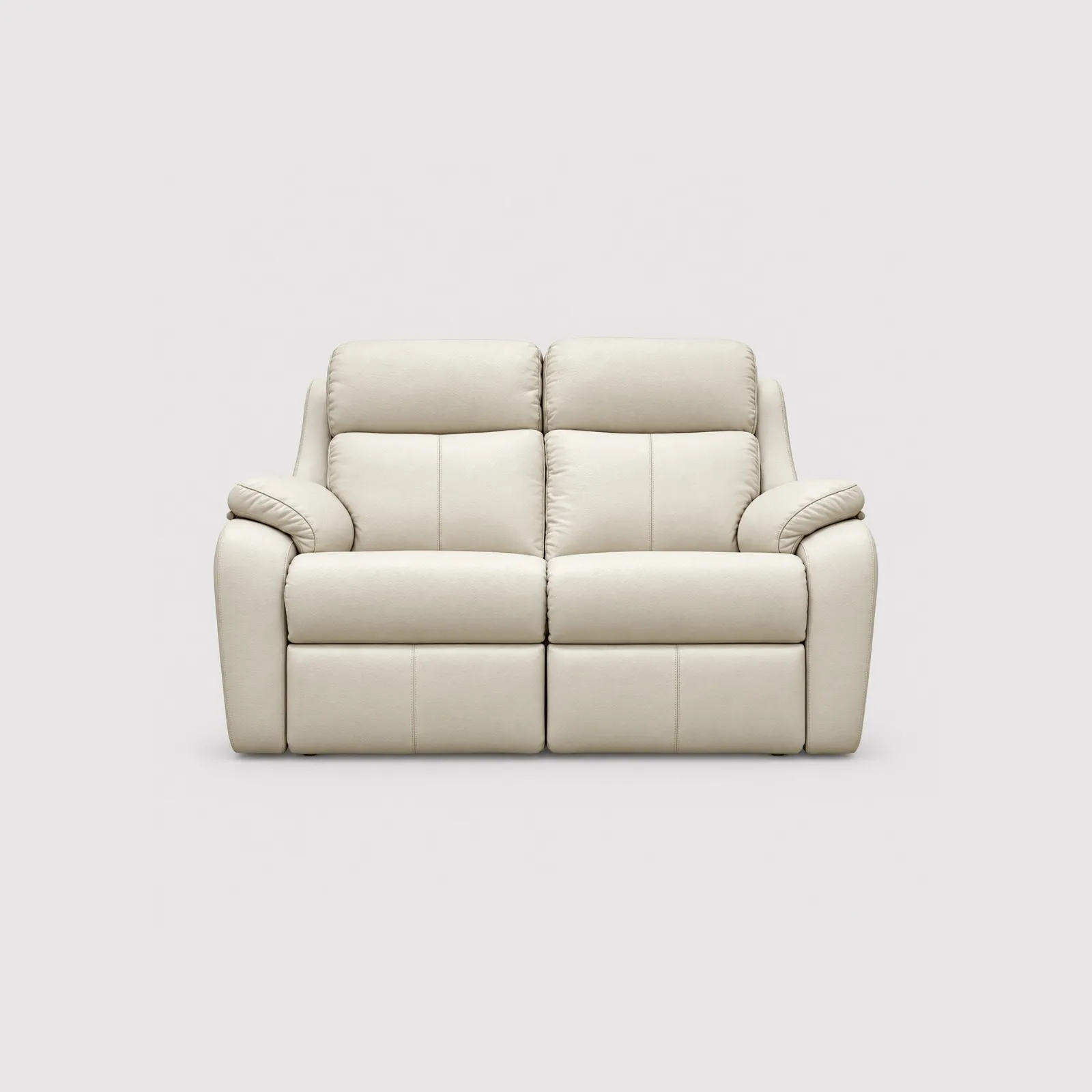 G Plan Kingsbury 2 Seater Sofa, Neutral Leather | Barker & Stonehouse
