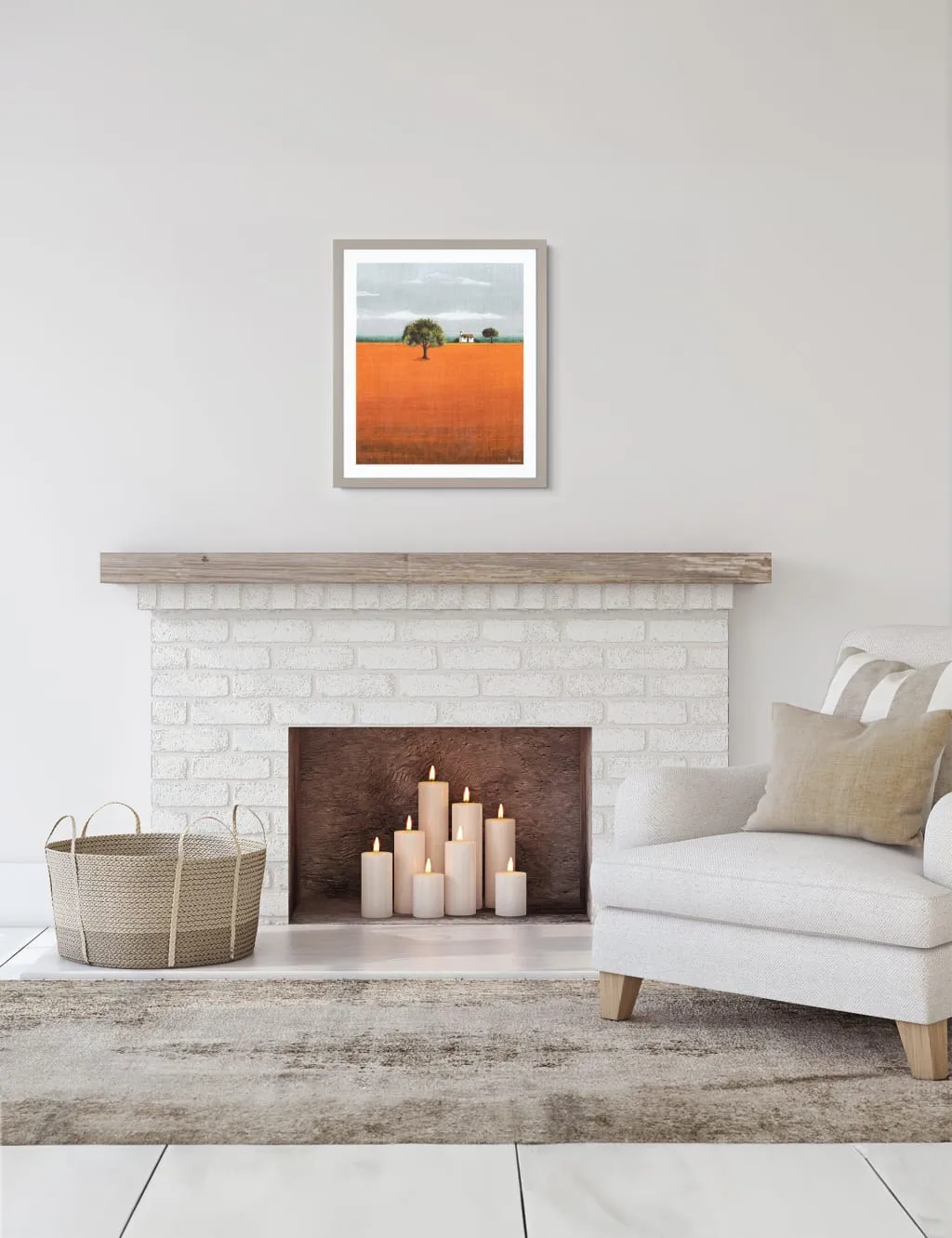 Gallery Direct Evening Glow Nature Rectangle Framed Art Multi
