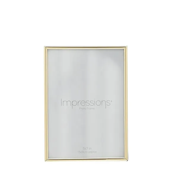 Impressions Thin Oblong Brass Photo Frame 2