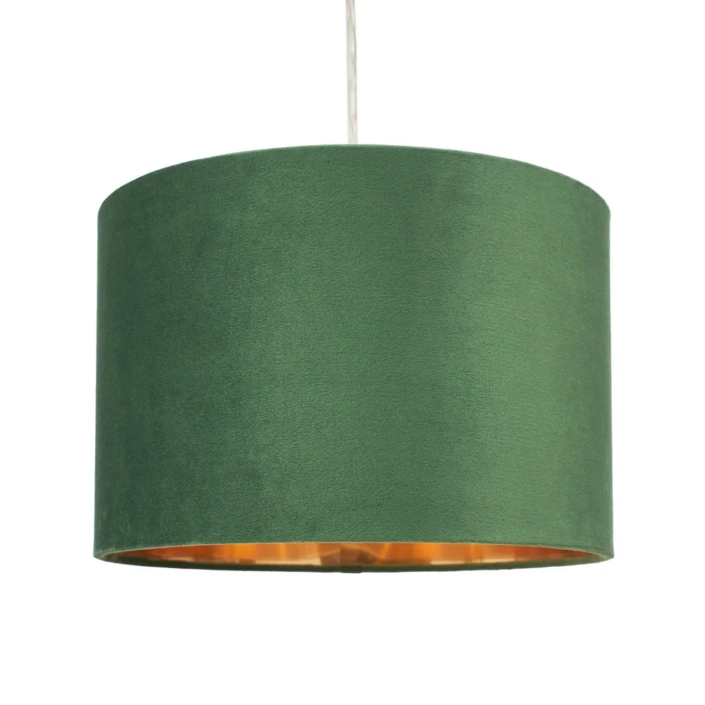 Velvet 30cm Easyfit Shade, Emerald Green 1
