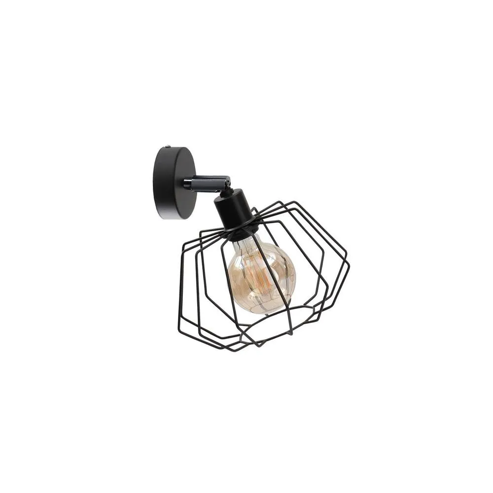 Netlighting Luna Wall Lamp Black 25cm 1x E27