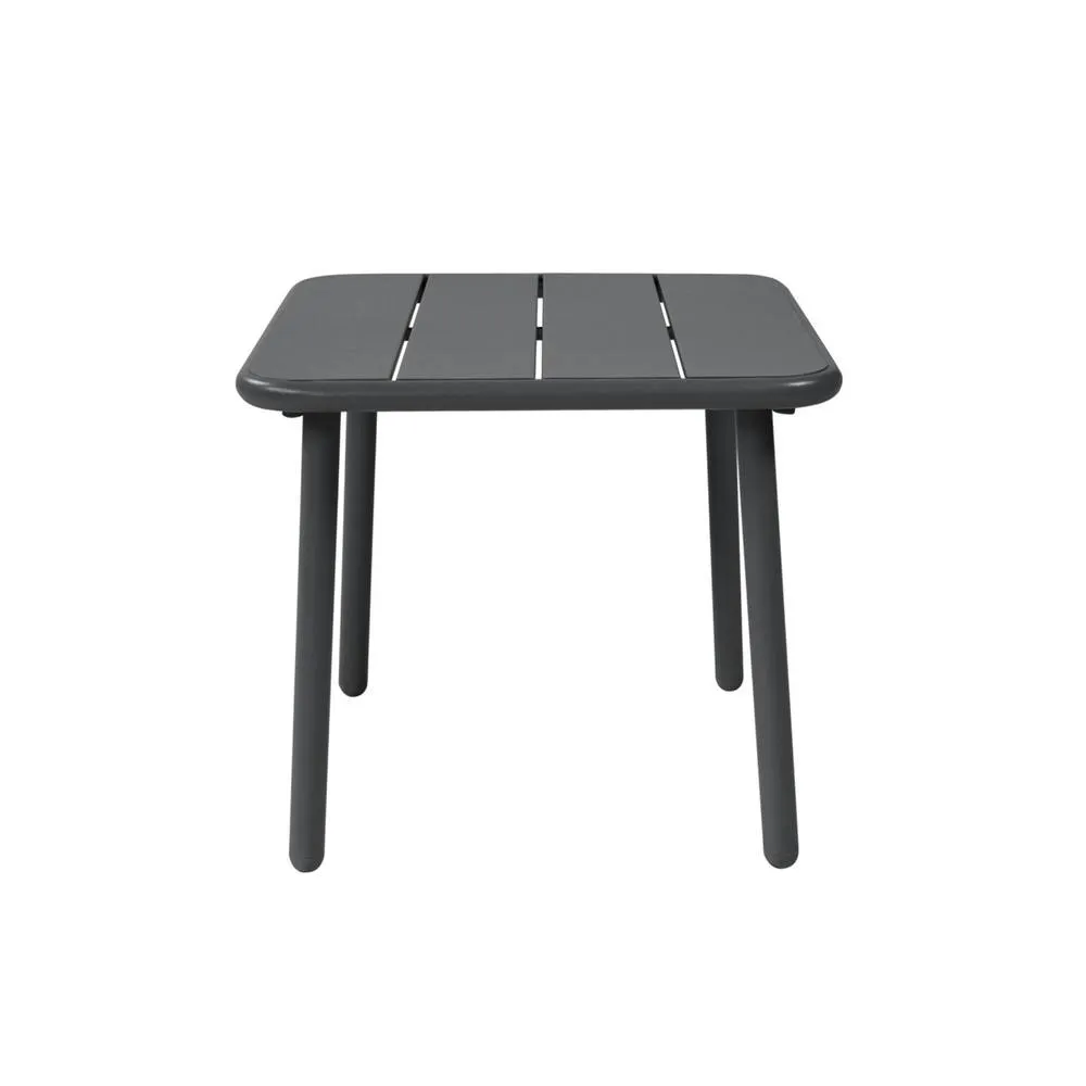 sweeek Square steel garden coffee table in Dark Grey 6